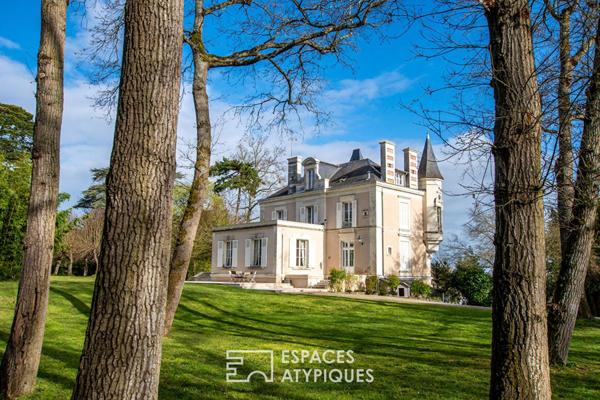 Maison de maître d’exception du XIXe siècle dans un écrin de verdure préservé