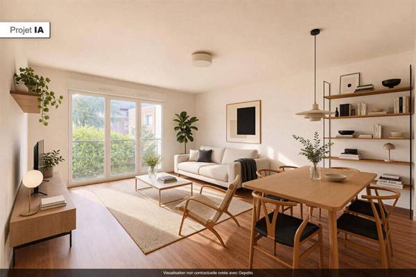 Appartement 3 pièces                                        - 44300 Nantes - Rond-Point de Paris - Blanche de Castille Réf : 129525