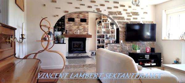 Maison 4 chambres en pierre de plain-pied rénovée