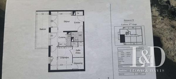 T2  orienté sud étage élevé