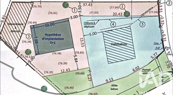 Terrain à vendre 405 m² Méry-sur-Oise
