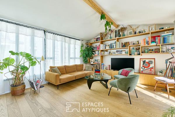 Duplex lumineux en dernier étage avec terrasse