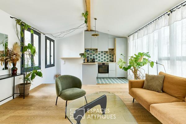 Duplex lumineux en dernier étage avec terrasse