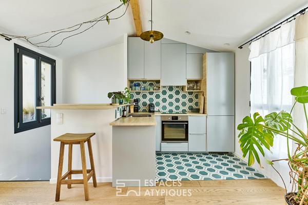 Duplex lumineux en dernier étage avec terrasse
