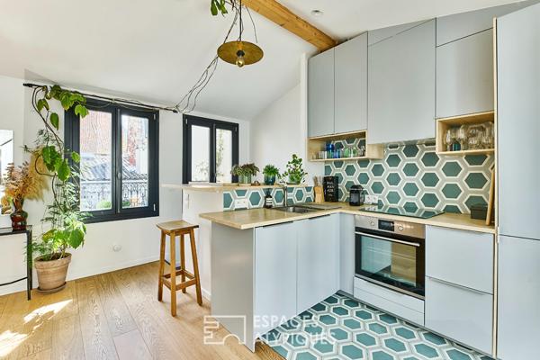Duplex lumineux en dernier étage avec terrasse
