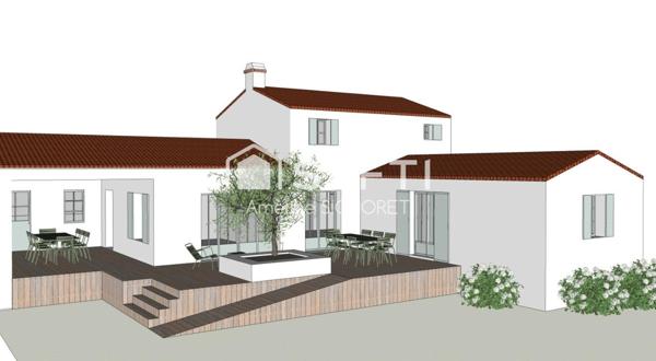 Terrain viabilisé avec permis de construire