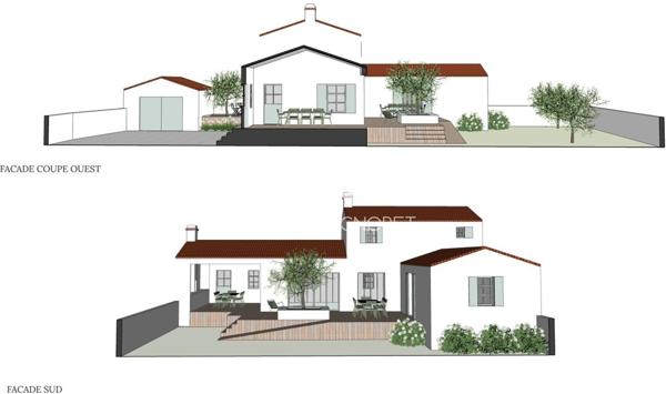 Terrain viabilisé avec permis de construire