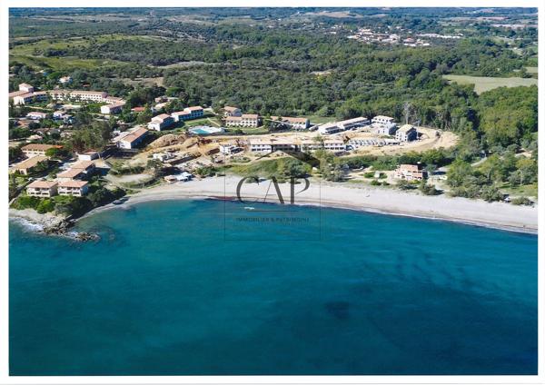 Marina di Bravone – T3 avec terrasse face piscine, parking et plage à proximité
