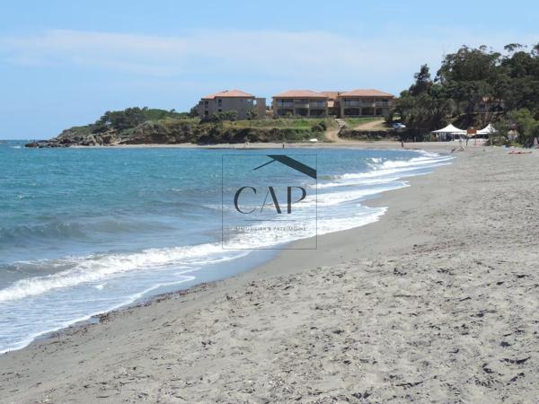 Marina di Bravone – T3 avec terrasse face piscine, parking et plage à proximité