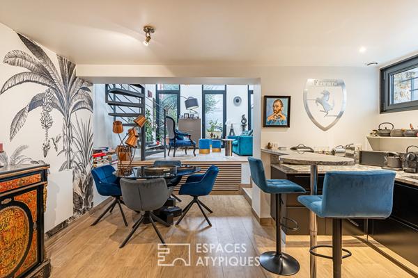 Loft familial et son patio à ciel ouvert aux portes de Clamart