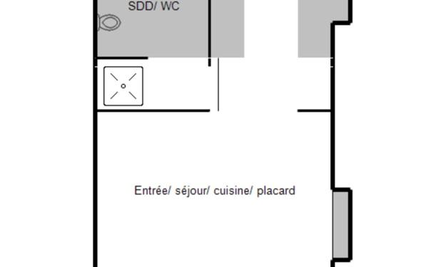 Appartement à vendre    1 pièce • 17,10 m2 Nice