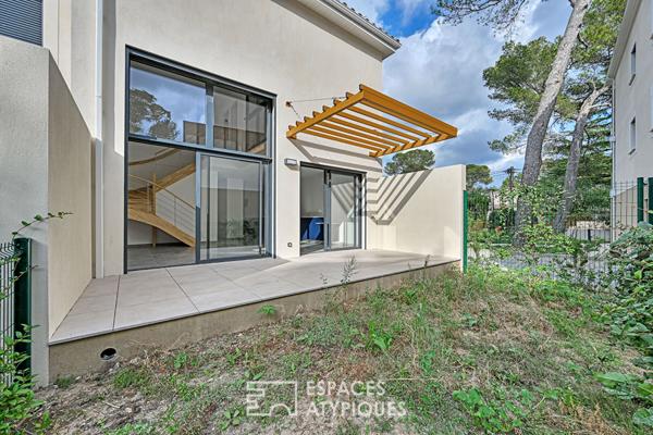 Exclusivité: lumineux duplex neuf avec jardin quartier Tour Magne