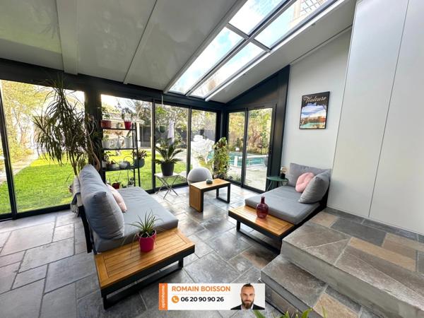 (31400) - TOULOUSE - MAISON INDIVIDUELLE - 3 CHAMBRES - DEPENDANCE - JARDIN - CLOS - AUCUN VIS VIS - VERANDA - LUMINEUX - PISCINE -