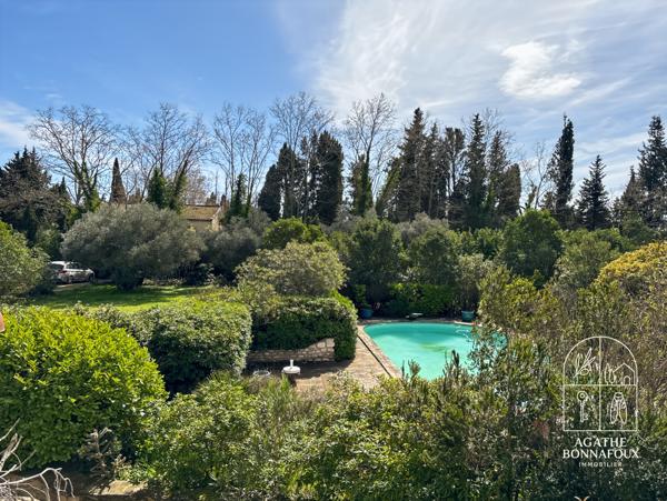 Mas 380 m2 en pierre avec piscine au calme sur 5800 m2 de terrain