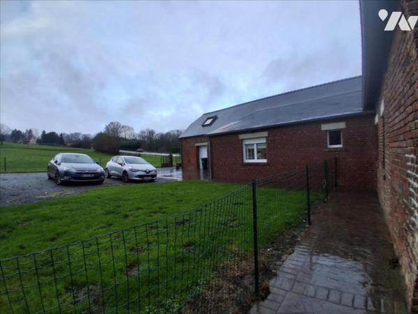 Marly-Gomont - longère rénovée - grange