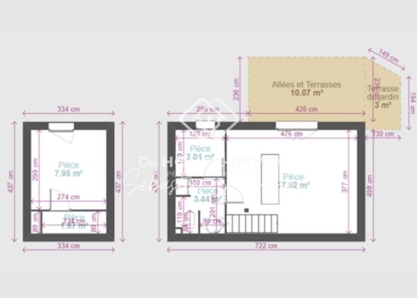 Maison à vendre 2 pièces de 31 m²
