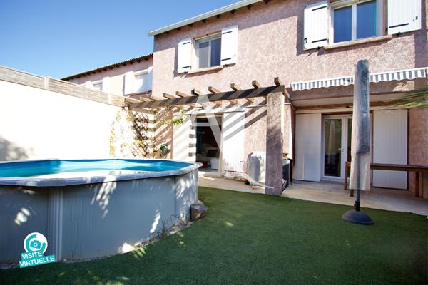 LATTES - BOIRARGUES - MAISON MITOYENNE - 113 m2 - 5 PIÈCES - 4 CHAMBRES - GARAGE -BUANDERIE - GRENIER - PISCINE