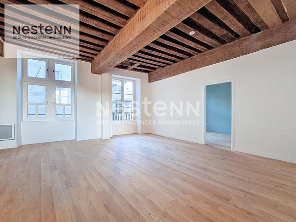 ORLEANS Entre CARMES et LOIRE - Appartement T2 bourgeois de 66 m2 - Grand séjour 30 m2 - Hauteur sous plafond - Petite copropriété sans charges - Excellent DPE D