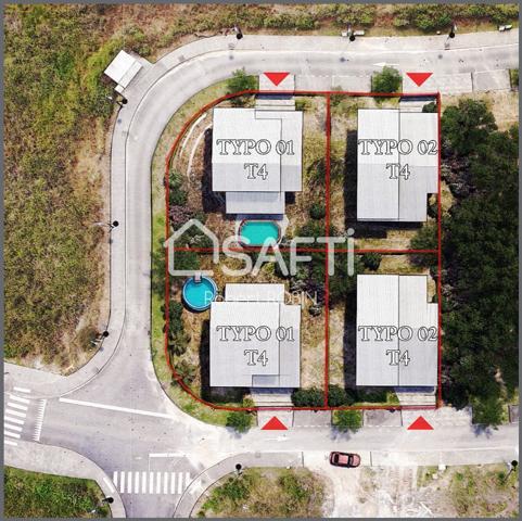 Villa de type F4 de 142m² y compris terrasse.