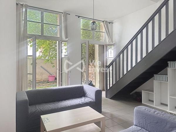À louer – Appartement T3 duplex meublé avec jardin – Saint-Étienne