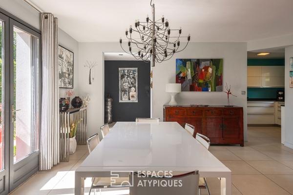 Discrète maison d’architecte au coeur des vignobles