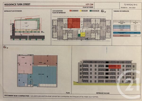 Appartement F2 à vendre  2 pièces - 44,90 m2 BASTIA - 202