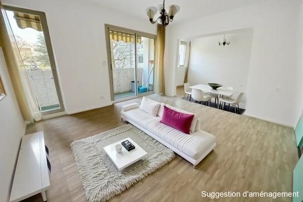 Appartement 2 chambres avec balcon et cave