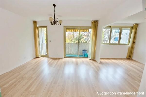 Appartement 2 chambres avec balcon et cave