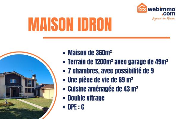 Maison 370 m² à Idron 64320