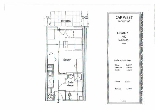 INVESTISSEMENT LOCATIF – Ormoy – Résidence Affaires Cap West – 6% de rentabilité