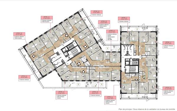 Marcq-en-Barœul – Programme neuf de bureaux ERP divisibles dès 65 m² | Face à Domyos | À vendre
