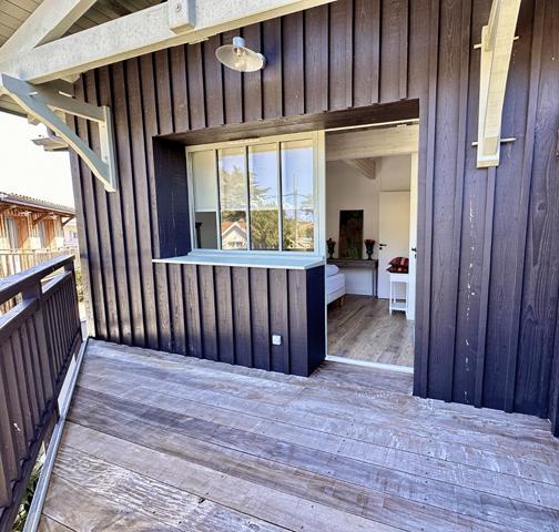 Cap Ferret, plein centre jetée Bélisaire, très belle villa d’architecte entièrement rénovée (3 chambres)