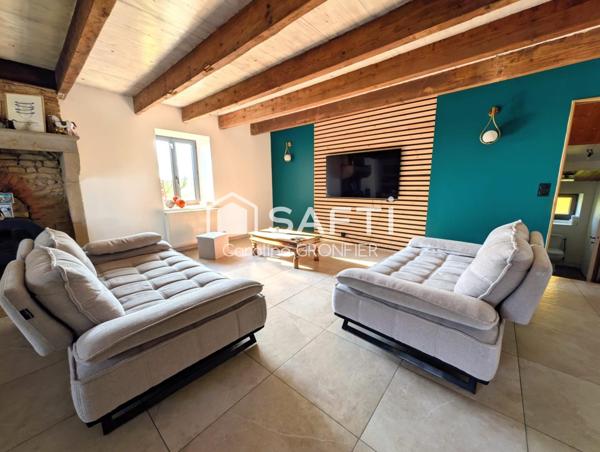 Maison en pierre rénovée 192m²
