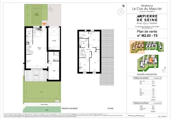 Achat appartement près de BERNAY - 5 pièce(s) - 115 m² - 345 000 €