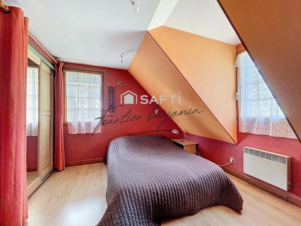 Maison familiale 8 pièces, 5 chambres, 186 m² habitables.