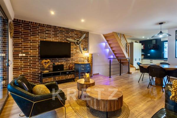 Maison de ville contemporaine avec garage