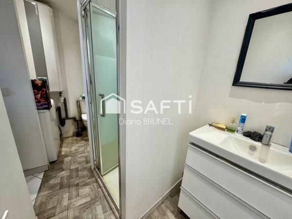 Studio avec terrasse, débarras et cave