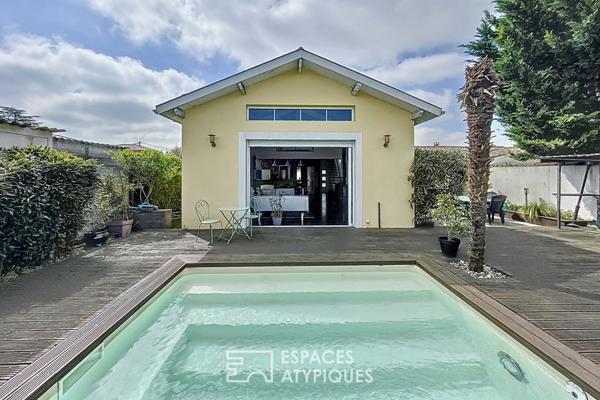 Maison style Loft avec terrasse et piscine