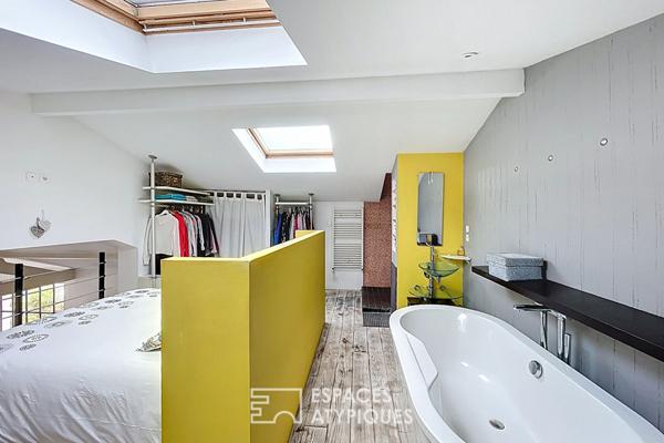 Maison style Loft avec terrasse et piscine