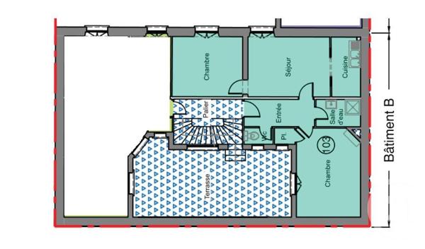 Appartement F3 à vendre  3 pièces - 55,90 m2 ST MAUR DES FOSSES - 94