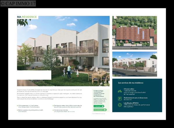 Appartement de 58,69 m² en vente à LA ROCHELLE