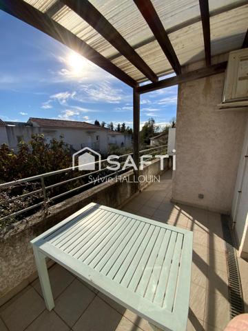 Appt T2 34m² bord de mer avec terrasse, parking privé