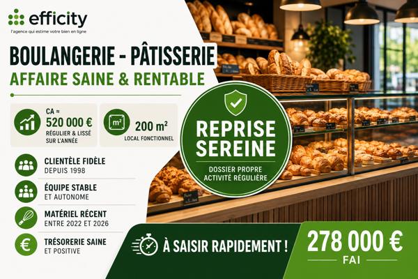 Fonds De Commerce
        
        - 200 m² 278 000 € *