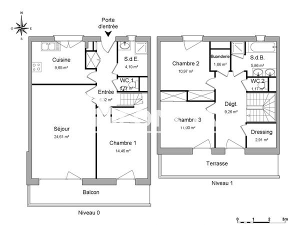 Location Appartement 4 pièces 103.14 m² - 9 AVENUE GI LAPERRINE Caen 14000