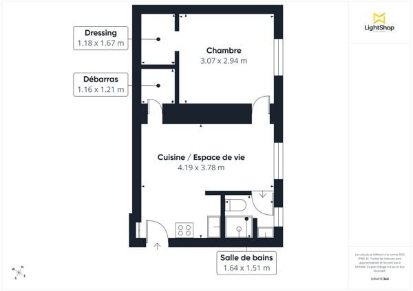 Beau 2 pièces de 28m² - Idéalement agencé & calme - Passage De La Fonderie, 11ème arrondissement