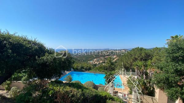 Superbe 2 pièces avec vue mer panoramique dans une résidence d'exception

Laissez-vous séduire par ce magnifique appartement 2 pièces traversant, idéalement exposé plein sud, offrant une vue imprenable sur les collines jusqu'à la mer, visible depuis la terrasse ainsi que depuis la majorité des pièces.

Situé au sein d'une résidence très recherchée, parfaitement entretenue, vous profiterez d'équipements haut de gamme : grande piscine à débordement, courts de tennis, boulodrome, parkings extérieurs réservés aux résidents et local à vélos.

L'appartement se compose d'une entrée avec placards, d'un lumineux séjour avec cuisine américaine entièrement équipée, d'une chambre avec placard, d'une salle de bains, de WC indépendants et d'une agréable terrasse invitant à la détente face à un panorama exceptionnel.

Un véritable havre de paix, idéal pour des vacances inoubliables sur la Côte d'Azur, mais également un excellent investissement (avec ses 6 couchages) grâce à sa très bonne rentabilité en location saisonnière.

Les + du bien :

Exposition plein sud
Vue panoramique sur les collines et la mer
Résidence avec piscine à débordement, tennis et boulodrome
Appartement traversant, lumineux et fonctionnel
Fort potentiel de rentabilité locative saisonnière