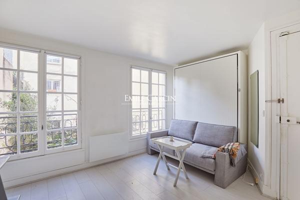 A vendre - Paris - 75004 - Studio - Vue sur terrasse jardin - Au calme