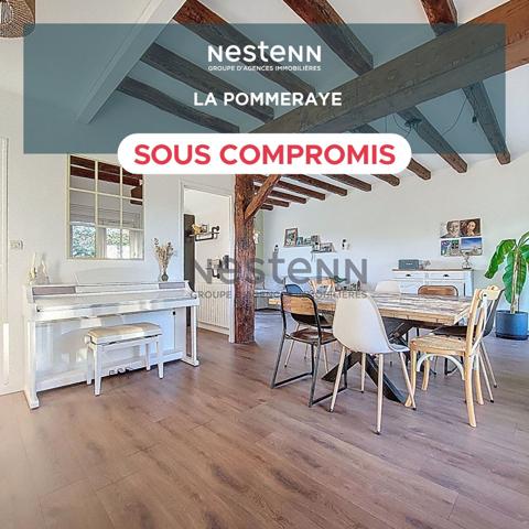 Maison de plain-pied avec vue panoramique, 3 chambres, proche des commodités, 3 minutes de La Pommeraye (49)