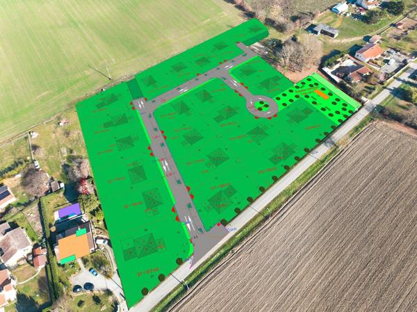 Cazères 31220 -Terrain à bâtir 601 m² viabilisé