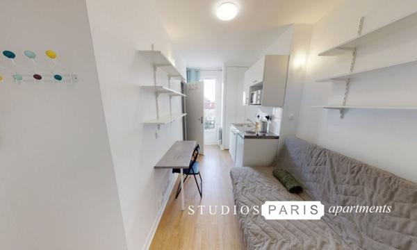Studio Montmartre, 11m2 location meublée